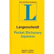Langenscheidt's Pocket Japanese Dictionary: Japanese-English/English-Japanese
