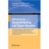 Advances in Social Computing and Digital Education