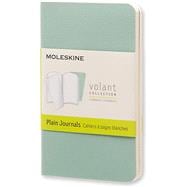 Moleskine Volant Journal (Set of 2), Extra Small, Plain, Sage Green, Seaweed Green, Soft Cover (2.5 x 4)