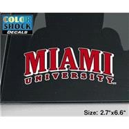 Miami Over University Color Shock Decal