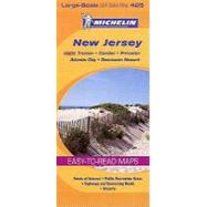 Michelin New Jersey: Large-scale USA State Map 425