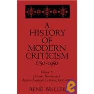 A History of Modern Criticism