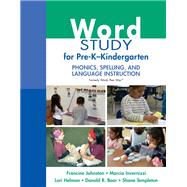 Word Study for Pre-K-Kindergarten