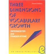 Three Dimensions of Vocabulary Growth