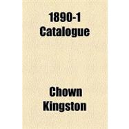 1890-1 Catalogue & Price List Containing Full Description of a Complete Line of 