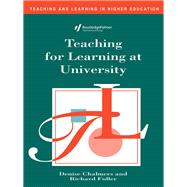 TEACHING FOR LEARNING AT UNIVERSITY