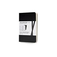 Moleskine Volant Notebook (Set of 2 ), Extra Small, Ruled, Black, Soft Cover (2.5 x 4),9788867320431
