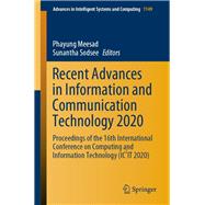Recent Advances in Information and Communication Technology 2020