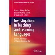 Investigations in Teaching and Learning Languages