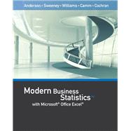 XLSTAT Education Edition for Anderson/Sweeney/Williams/Camm/Cochran's Modern Business Statistics with Microsoft Office Excel, 6th Edition [Instant Access], 2 terms (12 months)