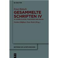 Zu Homer, Platon, Thukydides und Paulus