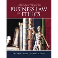 Introduction to Business Law and Ethics
