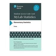 MyLab Statistics with Pearson eText -- 18 Week Standalone Access Card -- for Statistical Reasoning for Everyday Life