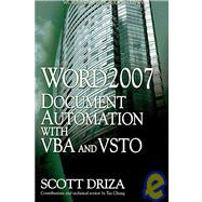 Word 2007 Document Automation With Vba and Vsto