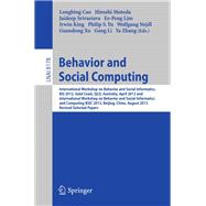 Behavior and Social Computing