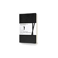 Moleskine Volant Notebook (Set of 2 ), Pocket, Plain, Black, Soft Cover (3.5 x 5.5)