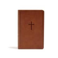 CSB Personal Size Bible, Brown LeatherTouch