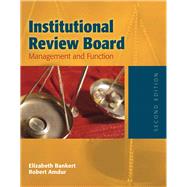 Institutional Review Board: Management and Function