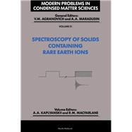 Spectroscopy of Solids Containing Rare Earth Ions