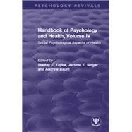 Handbook of Psychology and Health