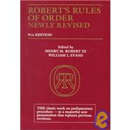 Robert's Rules Of Order Newly Revised