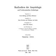 Reallexikon Der Assyriologie Und Vorderasiatischen Archaologie