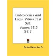 Embroideries and Laces, Values That Sell : Season 1913 (1913)