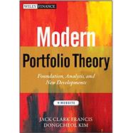 Modern Portfolio Theory, + Website Foundations, Analysis, and New Developments