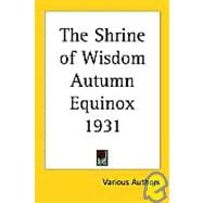 The Shrine Of Wisdom Autumn Equinox 1931