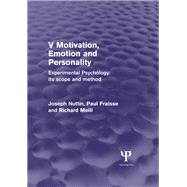 Experimental Psychology Its Scope and Method: Volume V (Psychology Revivals)