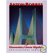Elementary Linear Algebra, Applications Version, 8th Edition,9780471170525