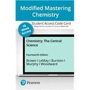 Modified Mastering Chemistry with Pearson eText -- Access Card -- for Chemistry: The Central Science (18-Weeks)