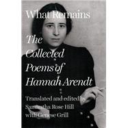 What Remains The Collected Poems of Hannah Arendt