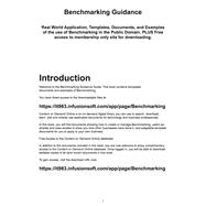 Benchmarking Guidance: Real World Application, Templates, Documents, and Examples of the Use of Benchmarking in the Public Domain. Plus Free Access to Membership Only Site f