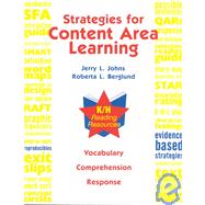 Strategies for Content Area Learning : Vocabulary Comprehension Response