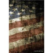Grunge USA Flag Lined Journal