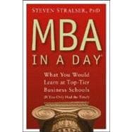 MBA In A Day What You Would Learn At Top-Tier Business Schools (If You Only Had The Time!)