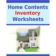 Home Contents Inventory Worksheets