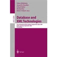 Database and Xml Technologies: First International Xml Database Symposium, Xsym 2003, Berlin, Germany, September 8, 2003 : Proceedings