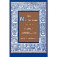 The Universities Of The Italian Renaissance