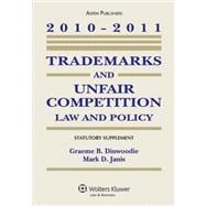 Trademarks and Unfair Competition 2010-2011: Law and Policy: Statutory Supplement