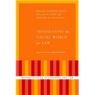 Translating the Social World for Law