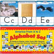 Alphabet Set 26 Ready-to-Display Letter Cards with Fabulous Photos of Important American Symbols and Places
