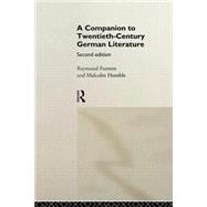 A Companion to Twentieth-Century German Literature