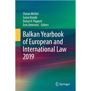 Balkan Yearbook of European and International Law, 2019