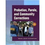 Probation, Parole and Community Corrections