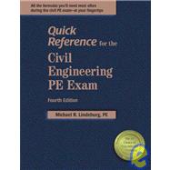 Quick Reference for the Civil Engineering Pe Exam