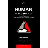 Organizational Citizenship Behavior and Contextual Performance: A Special Issue of Human Performance