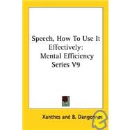 Speech How to Use It Effectively Mental