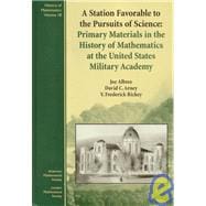 A Station Favorable to the Pursuits of Science: Primary Materials in the History of Mathematics at the United States Military Academy